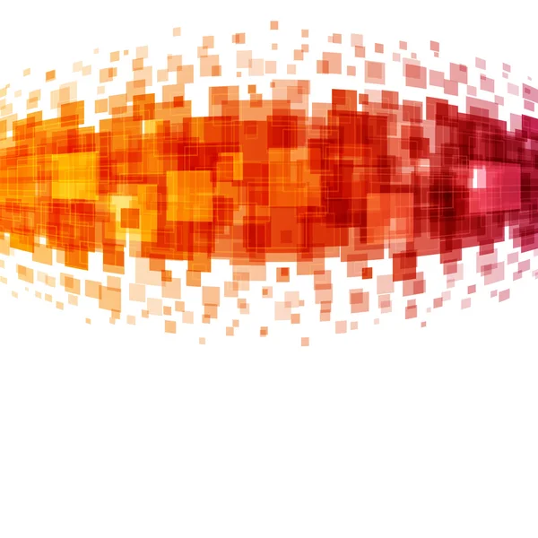 Astratto quadrati geometrici linee arancione vettore sfondo . — Vettoriale Stock