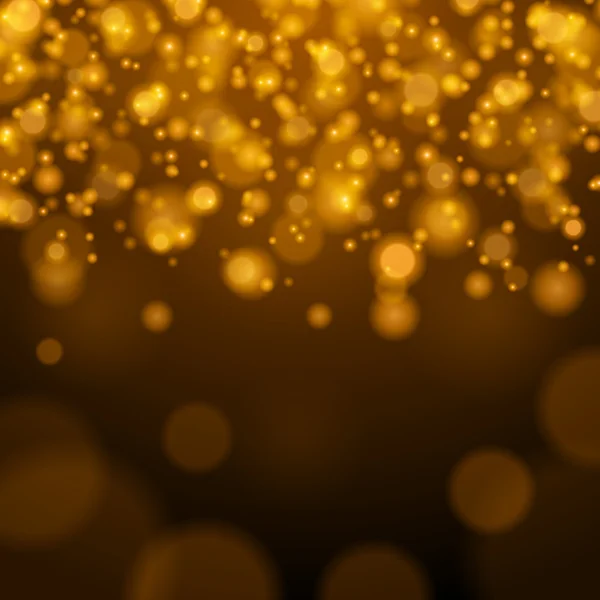 Εικονογράφηση διάνυσμα αφηρημένη χρυσό ανοιχτό φόντο Bokeh. — Διανυσματικό Αρχείο