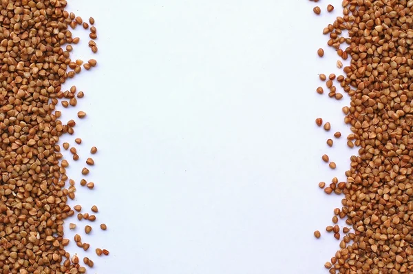 İki beyaz zemin üzerine buğday çerçevesinden — Stok fotoğraf