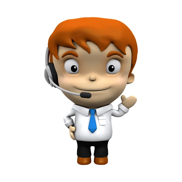 Kulaklık ile iş adamı tebrik