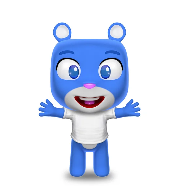 Ayı karakteri ile t-shirt