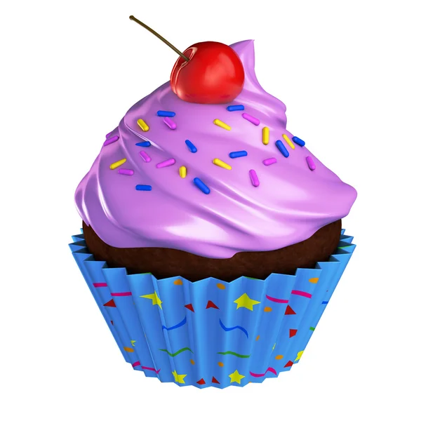 Pembe kiraz ve çikolata ile çikolatalı kek