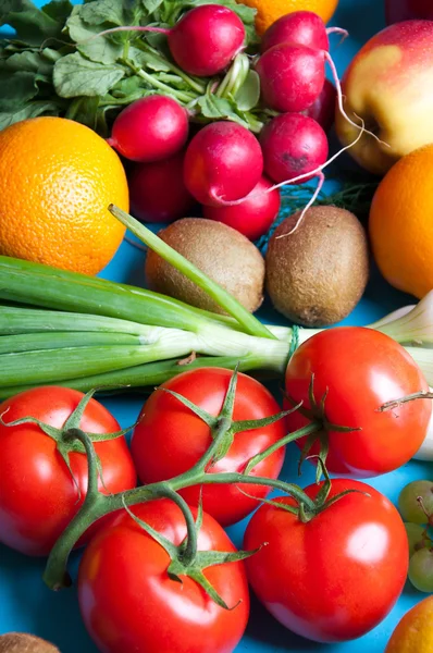 Meyve ve sebze yukarıdan