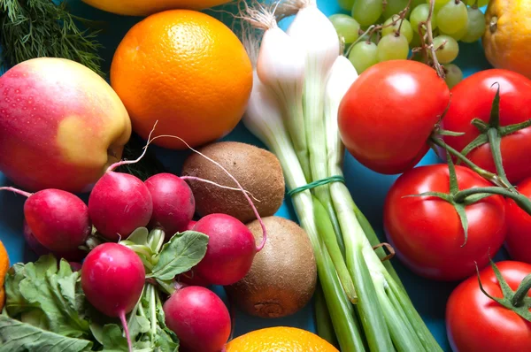 Meyve ve sebze yukarıdan