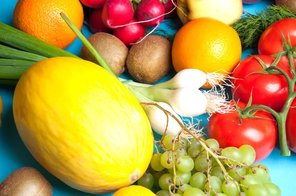 Meyve ve sebze yukarıdan