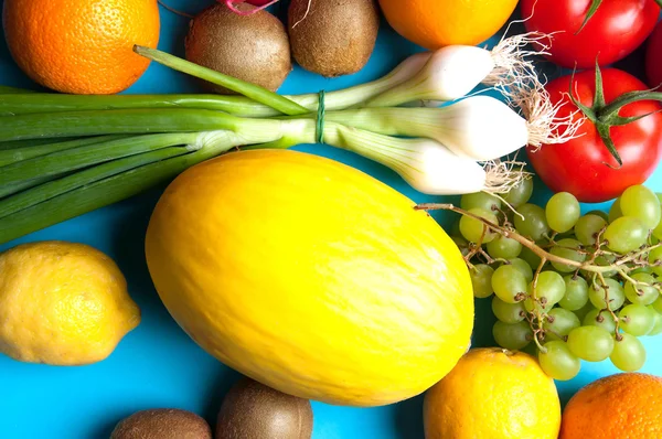 Meyve ve sebze yukarıdan