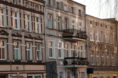 Şehirde evlerin görüntüsü 