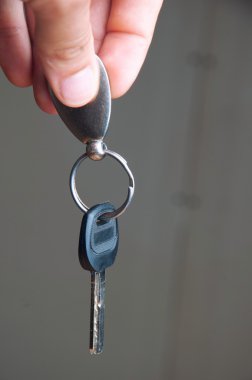 Metal anahtar alıp vermeyi. Video kiralama fikri gösterir bir