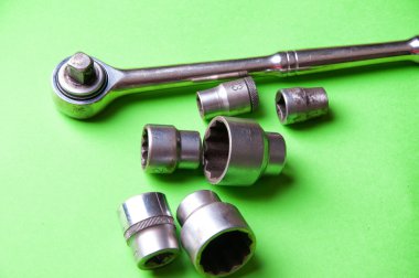 Araçlar üzerinde yeşil bir arka plan görüntüsü