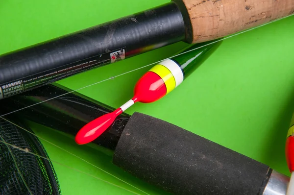 Vistuig op een groene achtergrond — Stockfoto