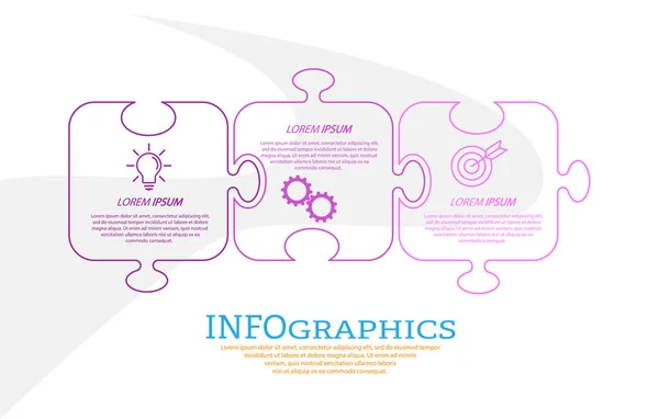 Infografías Con Pictogramas Plantilla Etapas Negocio Formación Marketing Éxito Financiero — Vector de stock