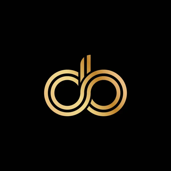 Letras Minúsculas Diseño Encuadernación Plana Tono Dorado Para Logotipo Marca — Vector de stock