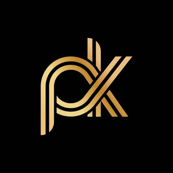 Kleine Letters Platgebonden Ontwerp Een Gouden Tint Voor Een Logo — Stockvector