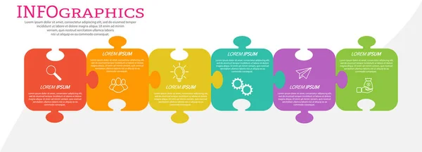 Infografiken Mit Piktogrammen Vorlage Für Phasen Des Geschäfts Der Ausbildung — Stockvektor