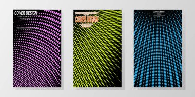 Minimalizm tarzında kapak tasarımı. Vektör illüstrasyonu