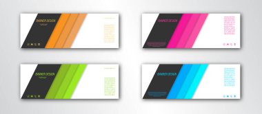 Soyut afiş şablonu. Düzenlenebilir vektör çizimi. Düz biçim