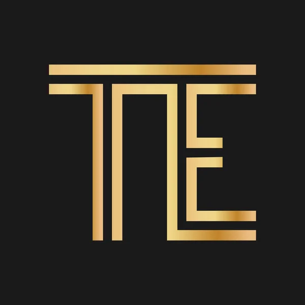 Верхні Літери Плоский Дизайн Язаний Золотому Відтінку Логотипу Бренду Або — стоковий вектор