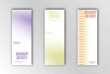 Soyut vektör pankartı şablonu. Afişler, posterler, kartlar ve görsel içerik tasarımı için resim. Yaratıcı tasarım