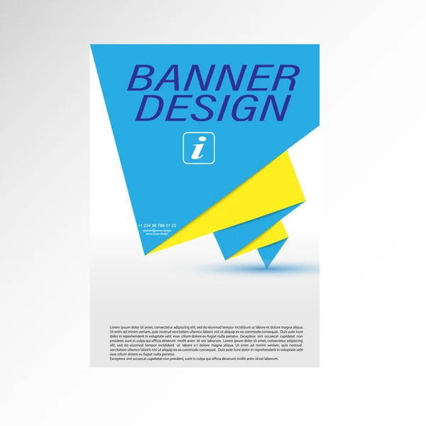 Modelo Banner Vetorial Abstrato Ilustração Para Design Banners Cartazes Cartões —  Vetores de Stock