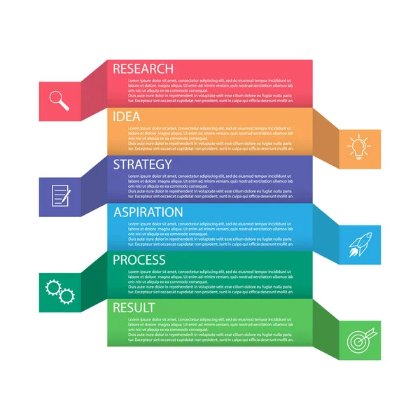 Infografías Plantilla Vectorial Con Pictogramas Para Diagramas Flujo Negocios Finanzas — Archivo Imágenes Vectoriales