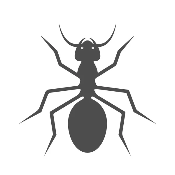 Ant Kleines Insekt Vektorillustration Für Themengestaltung Und Dekoration Flacher Stil — Stockvektor