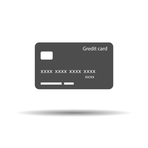 銀行のクレジットカード 白を基調としたベクトルイラスト — ストックベクタ