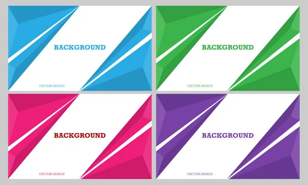 Conjunto Fundos Coloridos Para Capas Banners Design Tema Estilo Plano —  Vetores de Stock