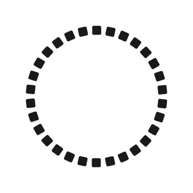 Kare halkası. Tasarım için vektör illüstrasyonu. Düz biçim.