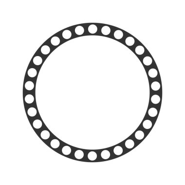 Çember halkası. Tasarım için vektör illüstrasyonu. Düz biçim.