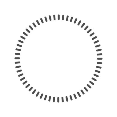 Kısa çizgiler halkası. Tasarım için vektör illüstrasyonu. Düz biçim