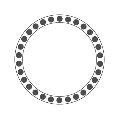 Çember halkası. Tasarım için vektör illüstrasyonu. Düz biçim.