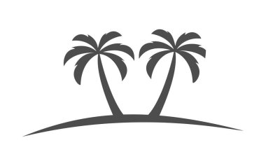 Yaz tatili logosu için şablon. Vektör illüstrasyonu, düz tasarım