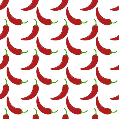 Biber. Dokular, tekstil, ambalaj ve basit arka planlar için kusursuz desen. Düz biçim.