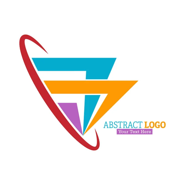 Logo Couleur Abstraite Illustration Vectorielle Pour Logo Une Marque Autocollant — Image vectorielle