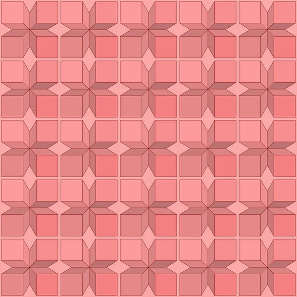 Motivo Geometrico Senza Cuciture Quadrati Texture Tessuti Stampe Sfondi Semplici — Vettoriale Stock