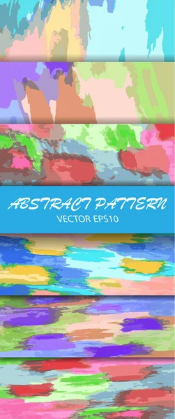 幅広い用途 バナー ポスター テクスチャ プリント テーマデザインのための抽象ベクトルパターンのセット ベクターイラスト — ストックベクタ