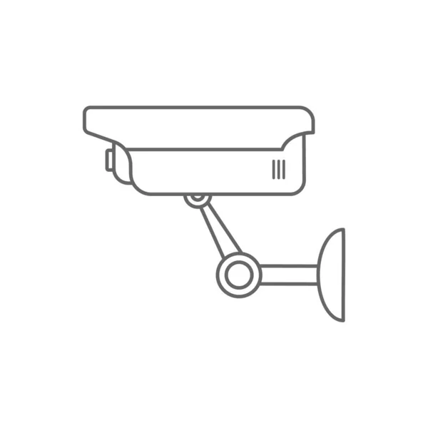 Icono Cámara Vídeo Para Vigilancia Seguridad Ilustración Vectorial Aislada Sobre — Vector de stock