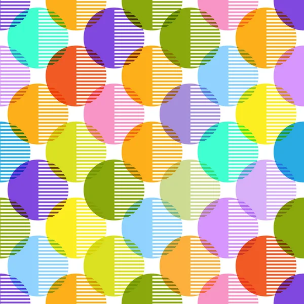 Nahtloses Geometrisches Muster Mit Kreisen Für Textur Textilien Und Einfache — Stockvektor