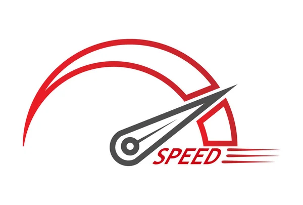 Vektor Symbol Für Geschwindigkeit Oder Tacho Einfaches Design — Stockvektor