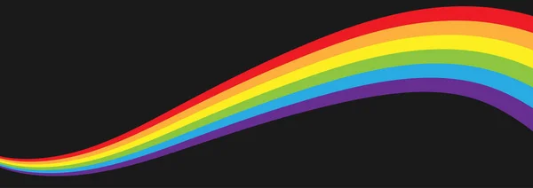 Rostoucí Vlna Barvách Vlajky Lgbt Pro Plakát Banner Kreativní Design — Stockový vektor