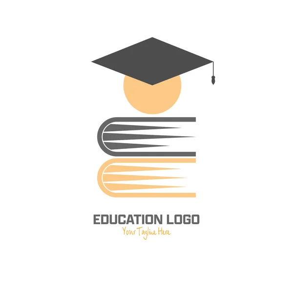 Logo Educación Ilustración Vectorial Para Escuelas Colegios Universidades Clases Cursos — Vector de stock