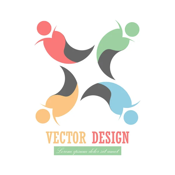 Logo Dell Azienda Illustrazione Vettoriale Logo Logo Marchio Progetto Sociale — Vettoriale Stock