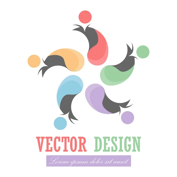 Logotipo Empresa Ilustración Vectorial Logotipo Logotipo Marca Proyecto Social Estilo — Vector de stock