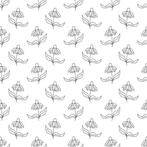 Безшовний Квітковий Візерунок Текстури Текстилю Простого Фону Векторні Ілюстрації — стоковий вектор
