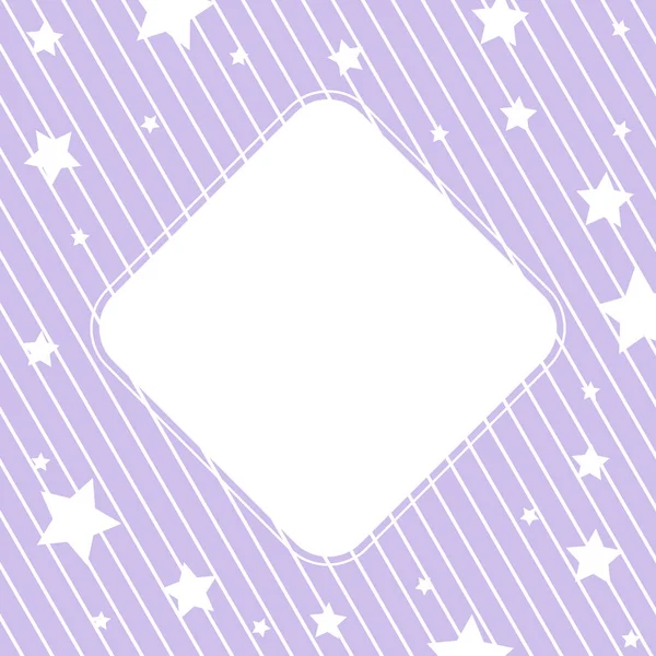 お祝い カード バナー 創造的なデザインのためのテキスト写真やイラストや星の中心に正方形と背景 — ストックベクタ
