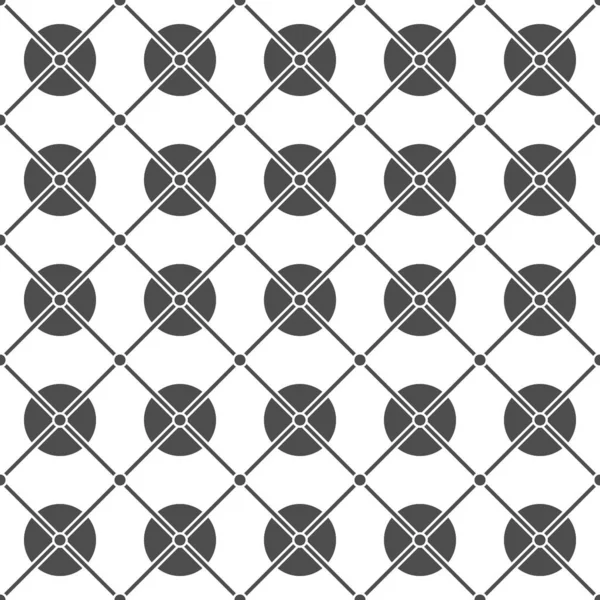 Modèle Géométrique Sans Couture Avec Des Cercles Des Lignes Pour — Image vectorielle