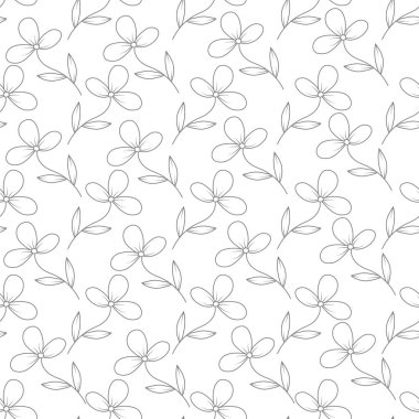 Dokular, tekstil ve basit arka planlar için kusursuz çiçek desenleri. Düz biçim