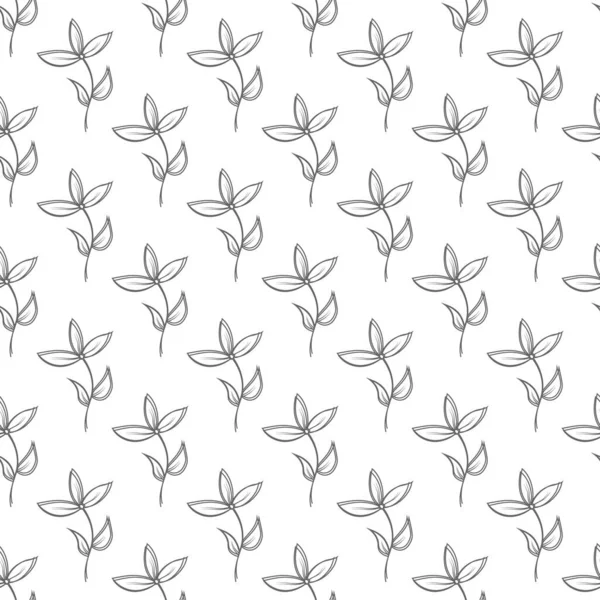 Motif Floral Sans Couture Pour Textures Textiles Arrière Plans Simples — Image vectorielle