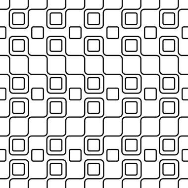 Dokular, tekstil ve basit arkaplanlar için hatların ve karelerin kusursuz geometrik deseni. Ölçeklenebilir vektör grafikleri
