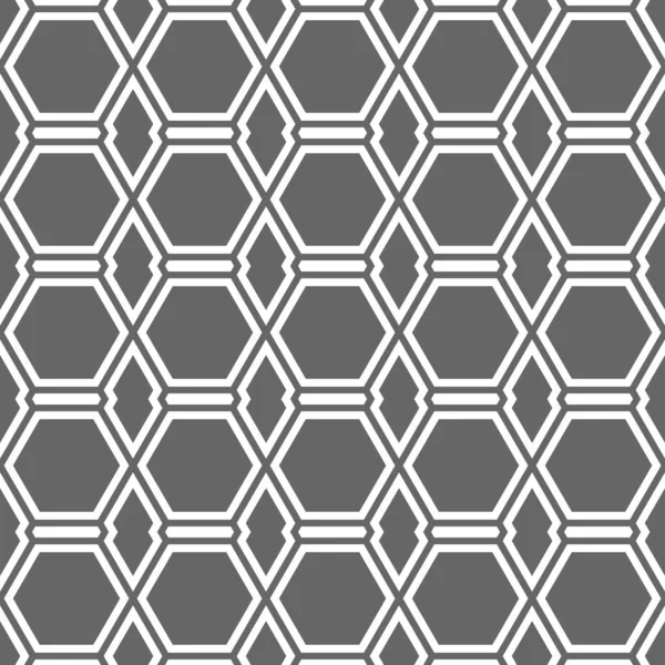 Seamless Geometric Pattern Intersecting Lines Creating Hexagons Ornament Texture Textiles — Stock Vector